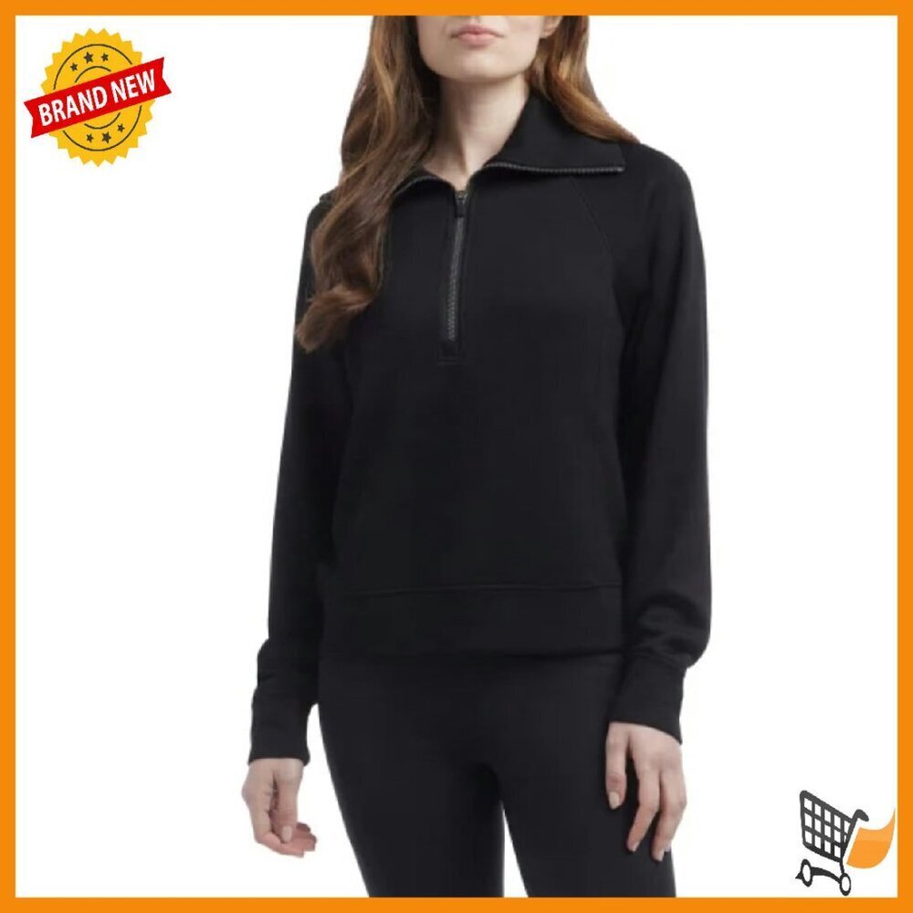 Soft Half Zip Pullover Top with Raglan Sleeves for Women